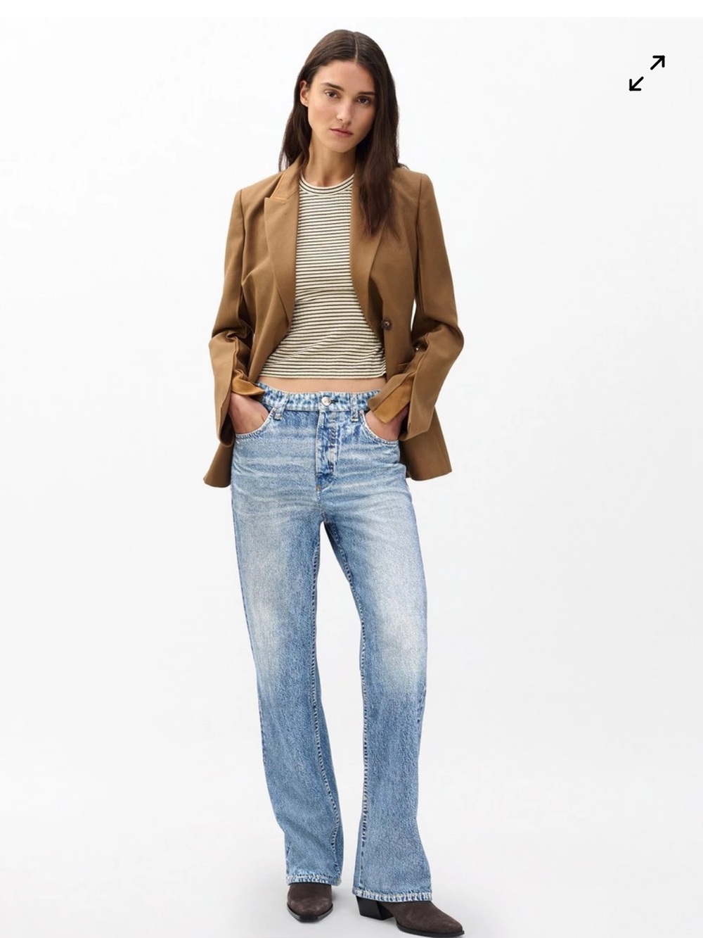 Rag & Bone Sweatpant Jeans Miramar Shea Relaxed Straight in Tessa Blue